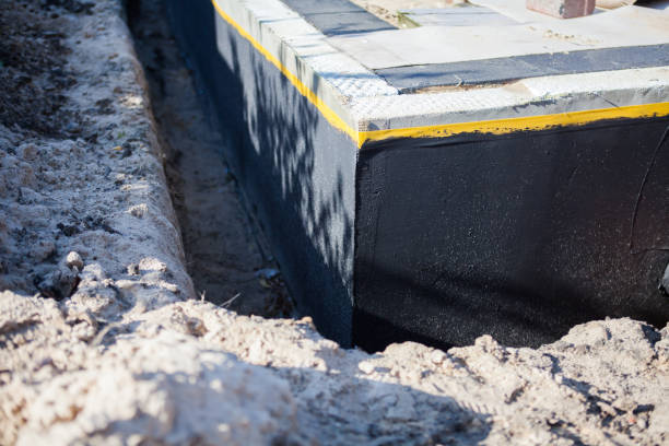 Residential Waterproofing installation at a Far Hills, NJ home by SJ Waterproofing Pros